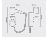 F�n na stenu Valera Smart 1200 Shaver - smotanov�