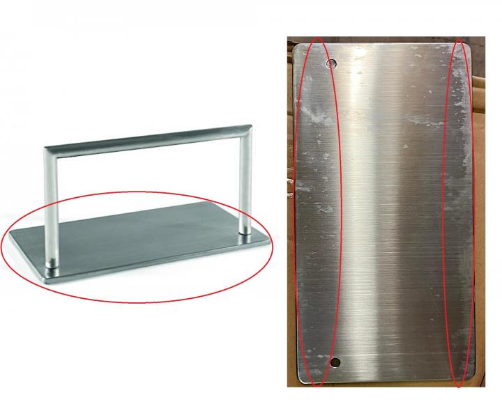 Podnonk na podlahu Sibel Ianua - nerezov oce - II. akost - vada materilu