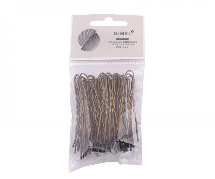 Vlnit� vl�senka Sibel - 6,3 cm, bronzov� - 50 ks