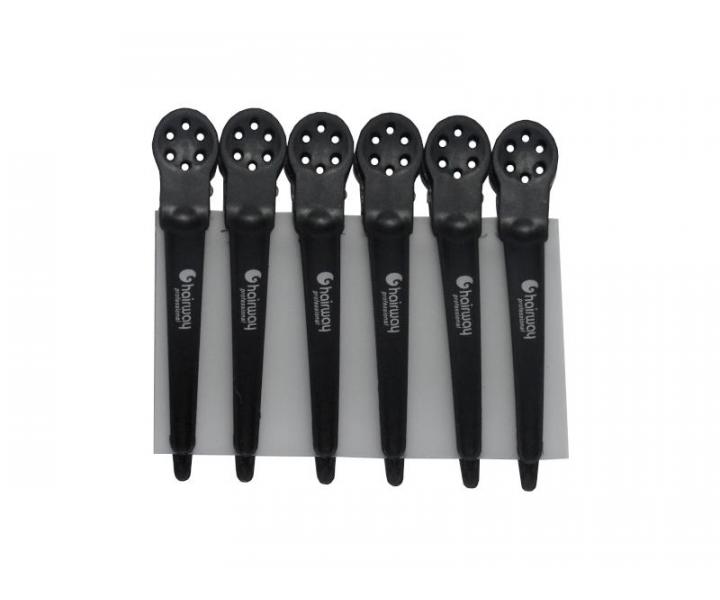 Kaderncka pltenka na strihanie Hairway - ierno-erven + karbnov klipsy do vlasov Hairway - 10 cm, ierne - 6 ks zadarmo