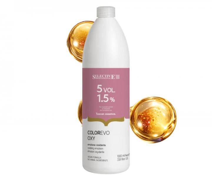 Parf�movan� oxida�n� emulzia Selective Professional ColorEvo Oxy Emulsion Oxydante 5 Vol. 1,5% - 1000 ml