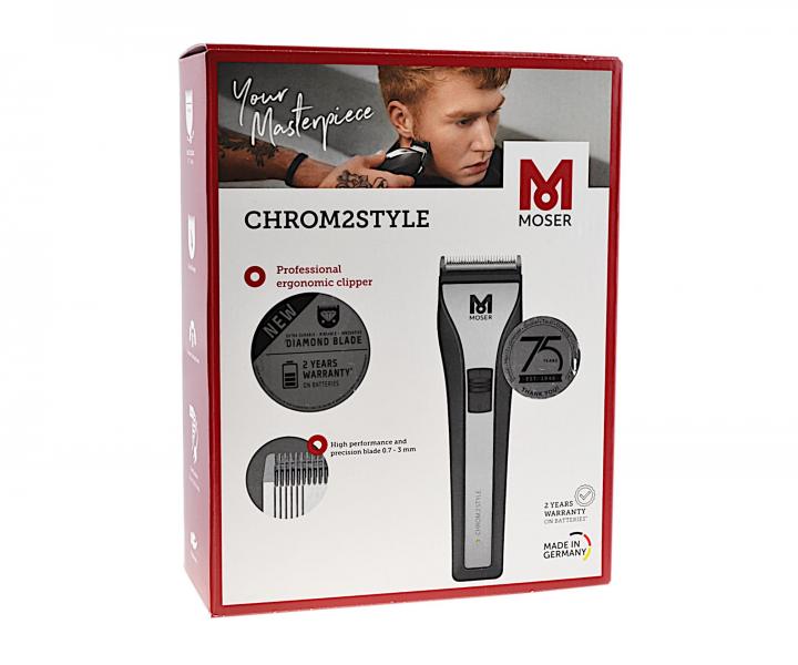 Profesion�lny stroj�ek na vlasy Moser Chrom2Style 1877-0051 - rozbalen�, pou�it�