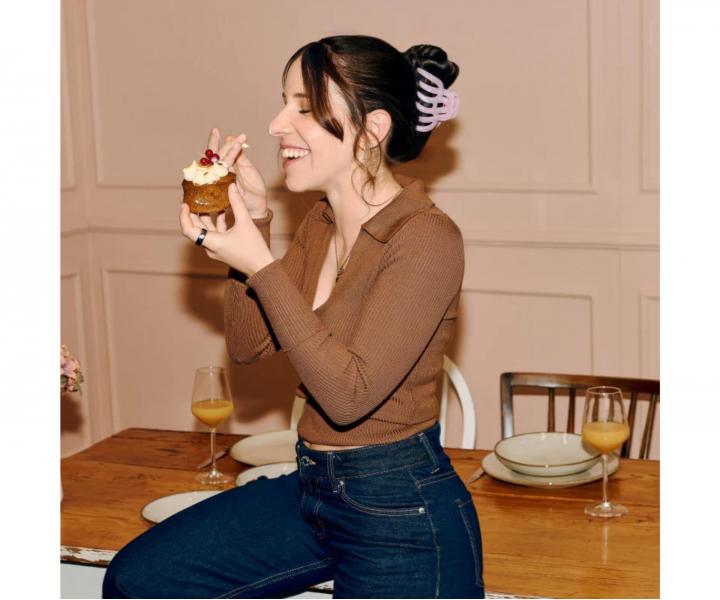 �kripec pre hust� a dlh� vlasy Invisibobble Clipstar L Rose Glimmer - svetlo ru�ov�