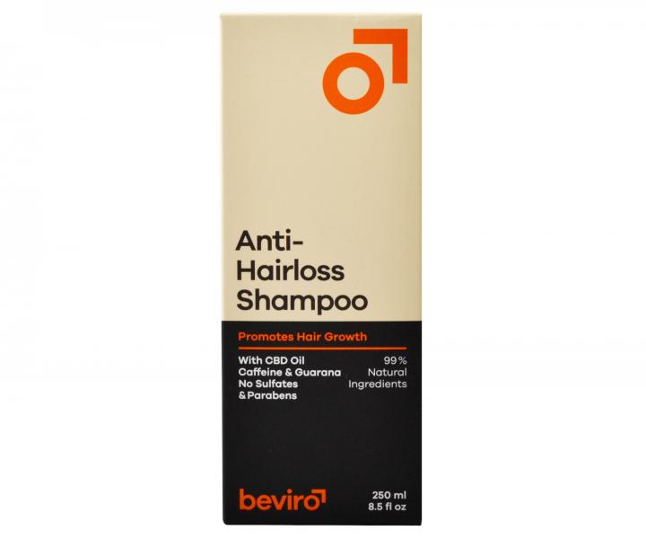 Prírodný šampón pre mužov proti padaniu vlasov Beviro Anti-Hairloss Shampoo - 250 ml