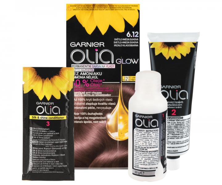 Permanentn� olejov� farba Garnier Olia 6.12 svetlo-hned� d�hov�