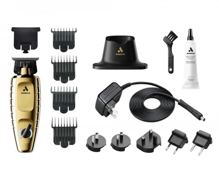 Profesion�lny kont�rovac� stroj�ek na vlasy Andis GTX-Exo II M-Force Cordless Trimmer 562170 - zlat�