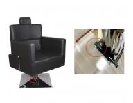 Kadern�cke Barber kreslo Detail Larry - �ierne (68) - II. akos� - odreniny na podstavci