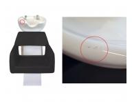 Kadern�cky um�vac� box Detail Luxor - �ierne kreslo (77) - biely um�vac� box - II. akos� - odrenina