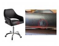 Taburet na kolieskach Silverfox 70080, �ierny - II. akos� - natrhnut� ko�enka na sed�ku