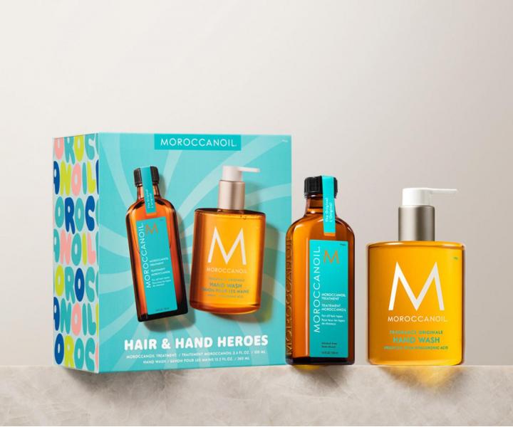 Dar�ekov� sada olejovej starostlivosti Moroccanoil Treatment Hair & Hand Heroes + tekut� mydlo na ruky Moroccanoil zadarmo
