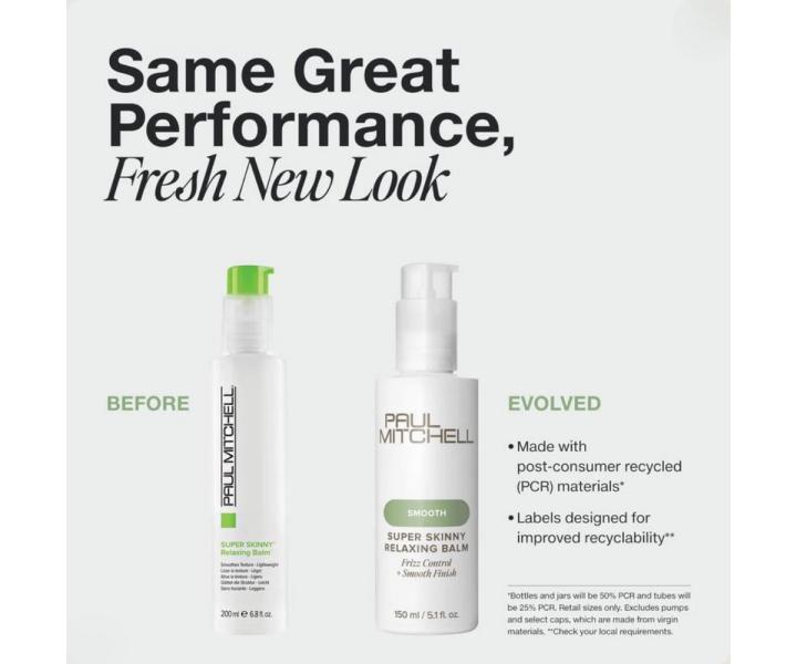 Uhladzuj�ci balzam pre vlnit� a ku�erav� vlasy Paul Mitchell Smooth Super Skinny Relaxing Balm - 150 ml