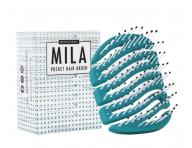 Kefa na vlasy s nylonov�mi �tetinami Sister Young Mila Pocket Hair Brush - tmavo zelen�