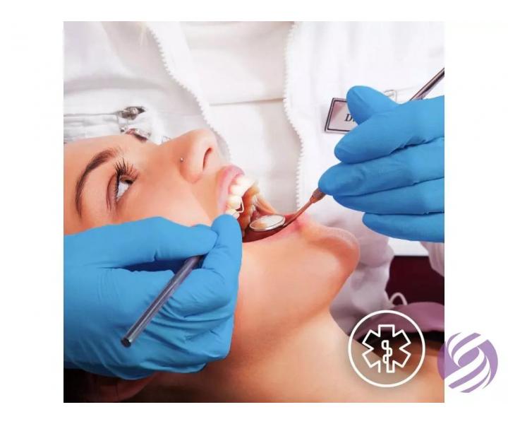 Nitrilov rukavice Espeon Nitril Comfort - 100 ks, modr, vekos S