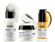 Cestovn� sada pre farben� a po�koden� vlasy Lor�al Professionnel S�ria Expert Metal Detox Mini Trio Kit