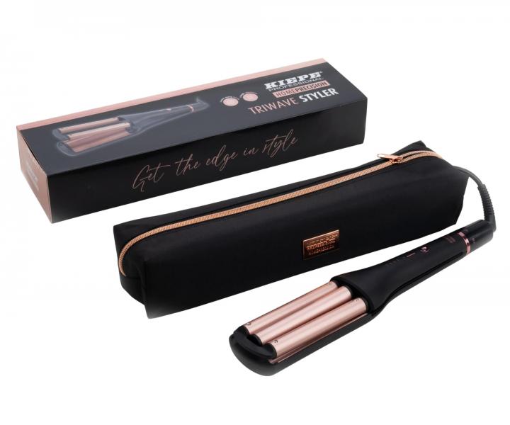 Trojkulma na vlasy Kiepe Professional Home Precision Triwave Styler - �ierna
