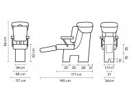 Kaderncky nbytok Hairway Augusta/Gustav - ierne podrky