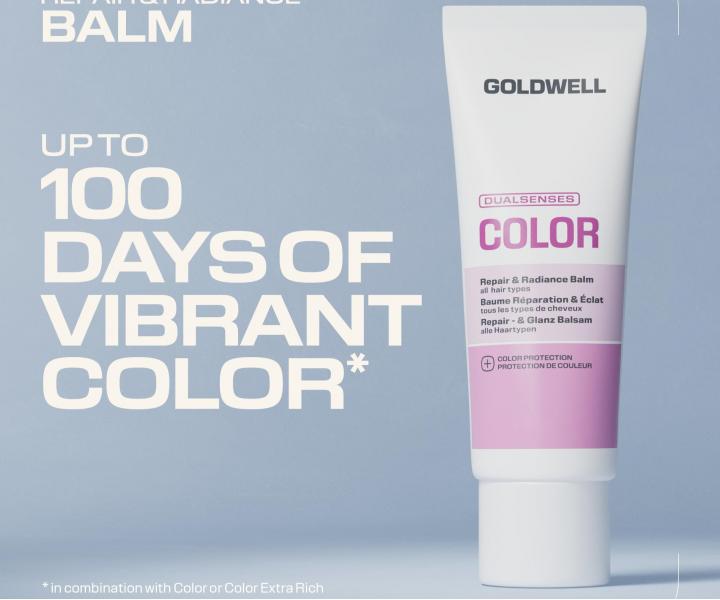 Regenera�n� bezoplachov� balzam pre �iariv� farbu a lesk vlasov Goldwell Dualsenses Color Repair & Radiance Balm - 75 ml