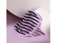 Kefa na vlasy s divia��mi a nylonov�mi �tetinami Sister Young Mila Pocket Hair Brush - fialov�