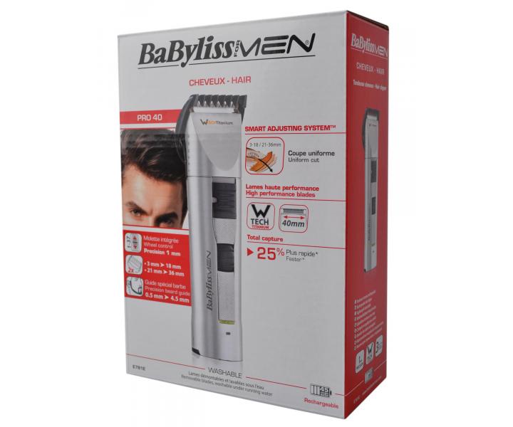 Zastrihva vlasov a fzovBaByliss  E781E - titnov epe