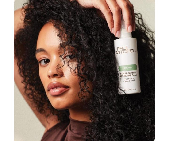 Uhladzuj�ci balzam pre vlnit� a ku�erav� vlasy Paul Mitchell Smooth Super Skinny Relaxing Balm - 150 ml