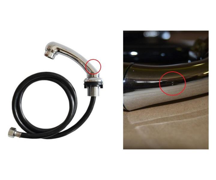 Spka s plastovou hadicou pre umvac box Detail - II. akos - ryhy