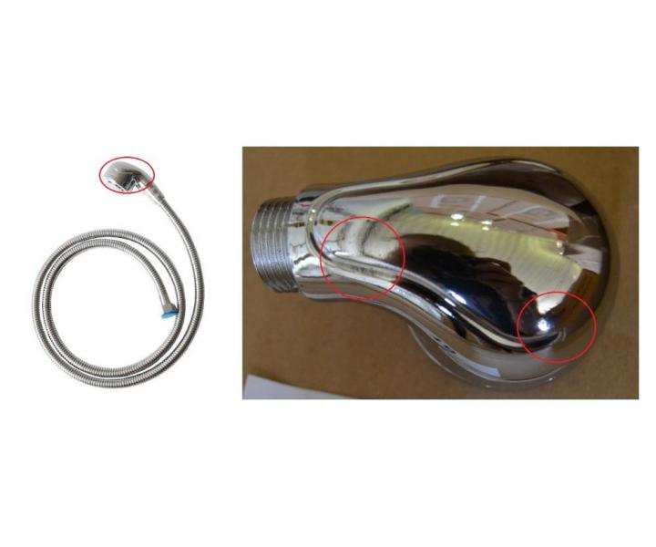 Sp��ka s kovovou hadicou pre um�vac� box Detail - II. akos�, odreniny