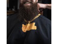Barber pltenka Angry Beards 154 x 138 cm - ierna s potlaou