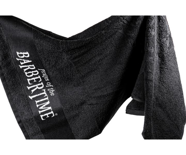 Bavlnen uterk Pirates of the Barbertime Towel With Barbertime Logo 50 x 90 cm - ierny