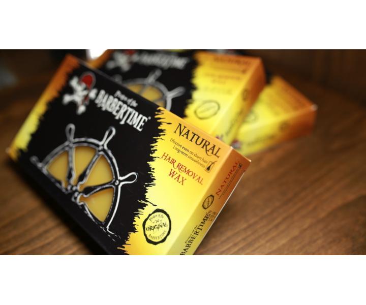 Depila�n� vosk Pirates of the Barbertime Hard Removal Wax Natural - �lt�, 500 g