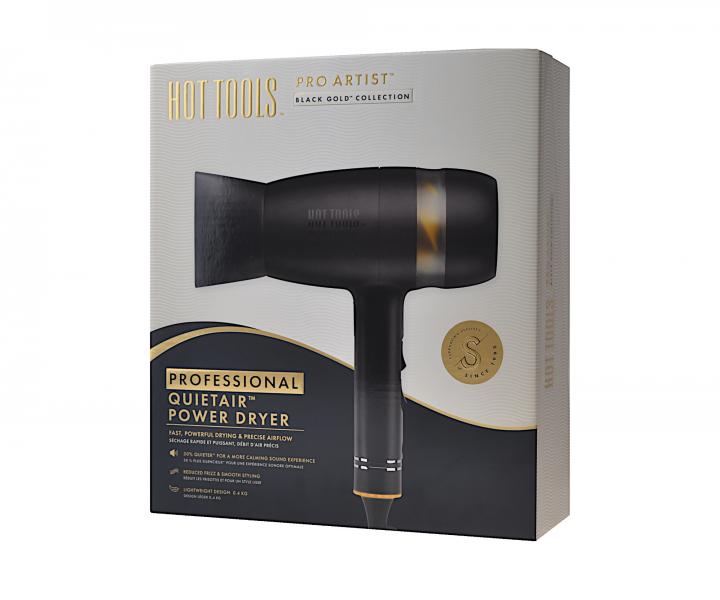 Profesionlny fn na vlasy Hot Tools Pro Artist Black Gold Collection QuietAir - ierny