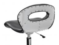 Taburet na kolieskach s opierkou Sibel Barburys Rollercoaster Large - �ierny