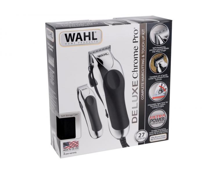 Strojek a konturovacie strojek Wahl Deluxe Chrome Pro 79524-2716 - II. jakost - pokoden obal