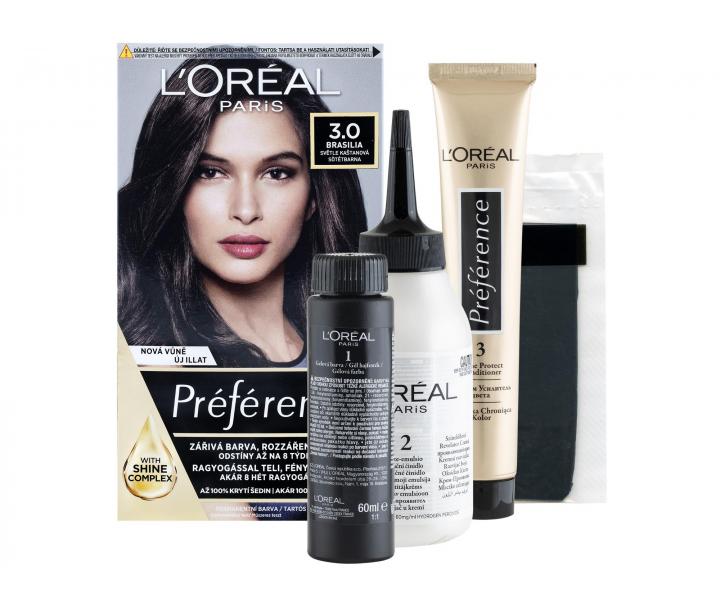 Permanentn farba Loral Prfrence 3/B hned tmav