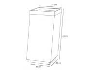 Odkladac stolk Sibel Intercalario - ierne drevo