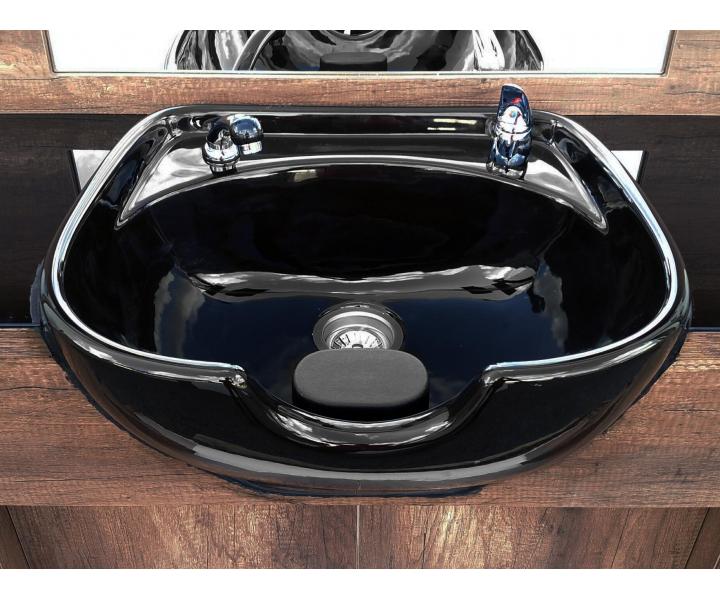 Barber obsluha so zrkadlom a umvadlom Hairway Barry - hned, ierne umvadlo