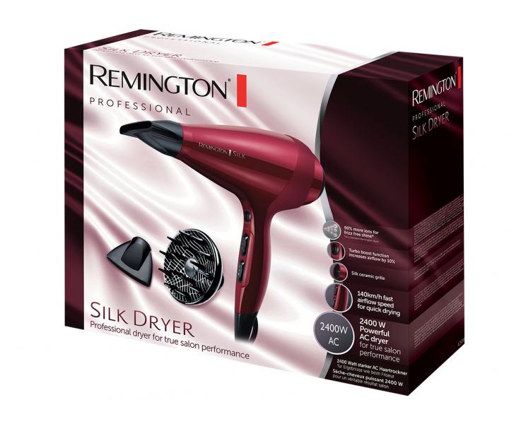 Fn na vlasy Remington Silk Dryer AC9096 - 2400 W, erven