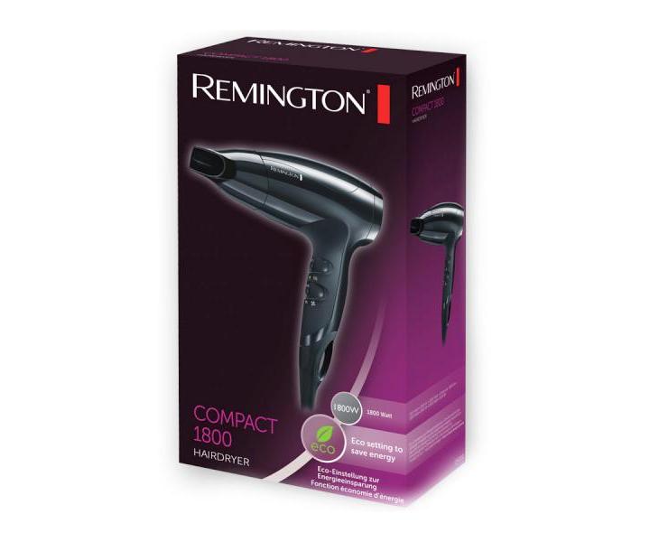 Cestovn fn na vlasy Remington Compact D5000 - 1800 W, ierny