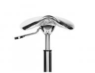 Taburet na kolieskach Sibel Eccentric - strieborn