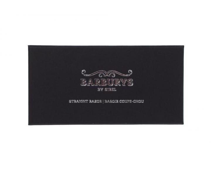Klasick britva na holenie fzov Sibel Barburys - tmav dreven rukov
