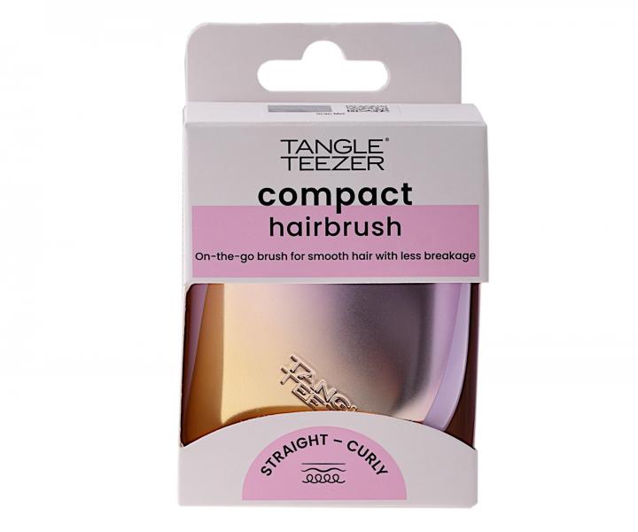 Kefa na rozesvanie vlasov Tangle Teezer Compact Styler Lilac Yellow - metalick fialovo-lt