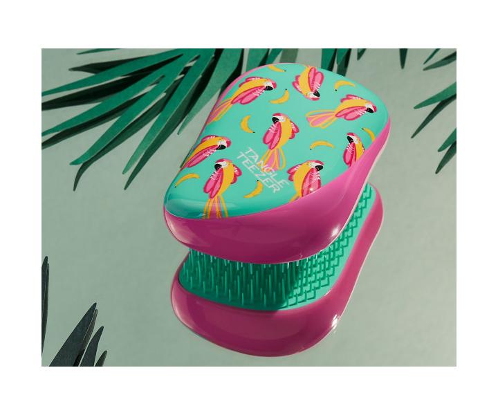 Kefa na rozesvanie vlasov Tangle Teezer Compact Styler Paradise Bird - ruovo-tyrkysov