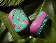 Kefa na rozesvanie vlasov Tangle Teezer Compact Styler Paradise Bird - ruovo-tyrkysov