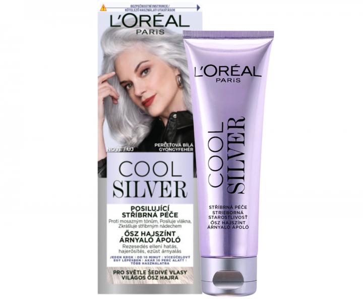 Posilujca strieborn starostlivos Loral Paris Cool Silver - perleov biela, 114 ml