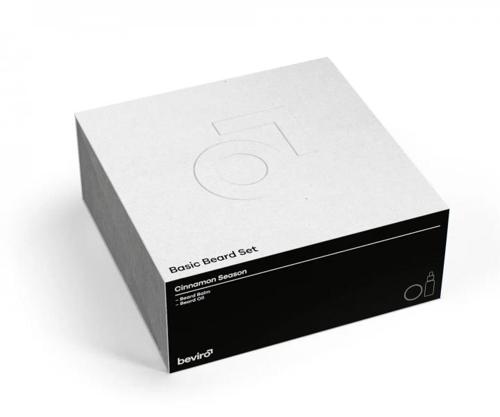 Pnska darekov sada na fzy Beviro Basic Beard Set Cinnamon Season