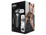 Planetov holiaci strojek s nabjacou a istiacou stanicou Braun Series 7 71-7200cc - strieborn