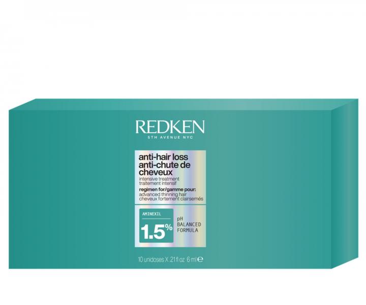 Intenz�vna k�ra proti vypad�vaniu vlasov Redken Anti-Hair Loss Intensive Treatment - 10 x 6 ml
