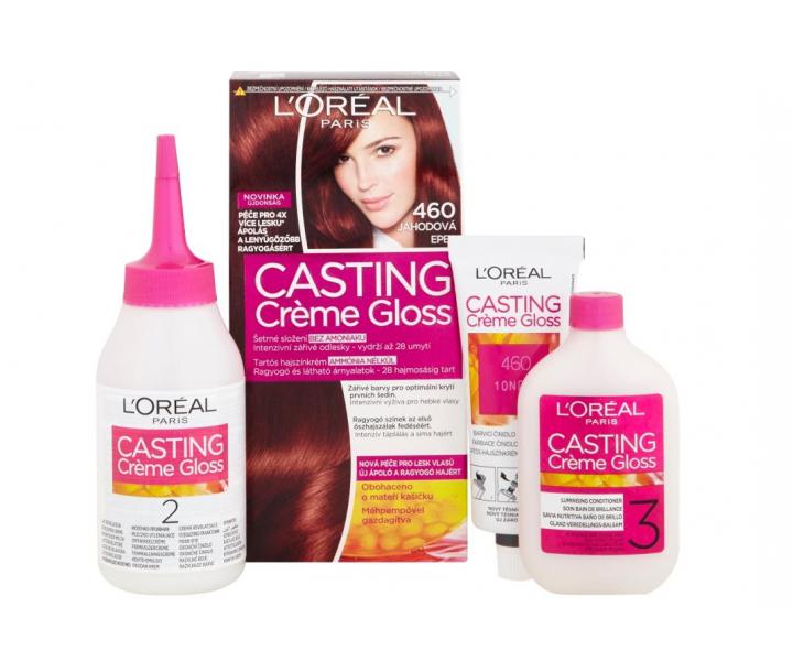 Peliv bez amoniaku Loral Casting Crme Gloss - 460 jahodov