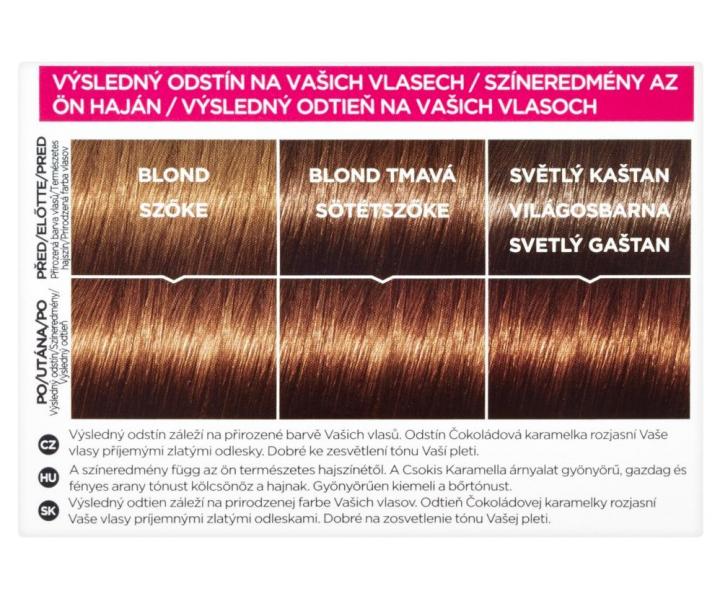 Preliv bez amoniaku Loral Casting Crme Gloss - 603 okoldov karamelka