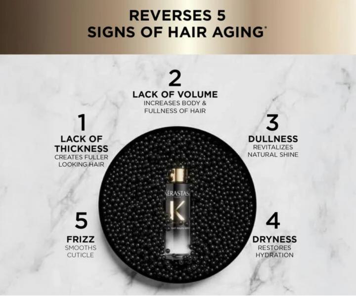 Bezoplachov� no�n� s�rum pre starn�ce vlasy K�rastase Chronologiste Overnight Youth Serum - 90 ml