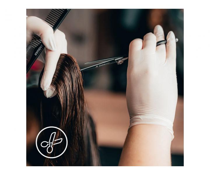 Latexov pdrovan rukavice Espeon Latex Fit - 100 ks, biele, vekos S